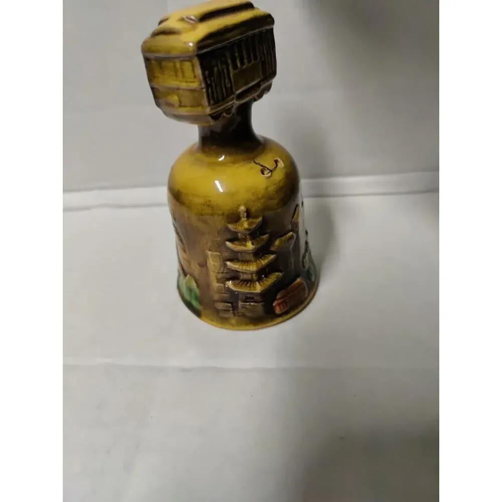Vtg San Francisco California Souvenir Mini Bell SNCO Japan Trolley Chime Missing
